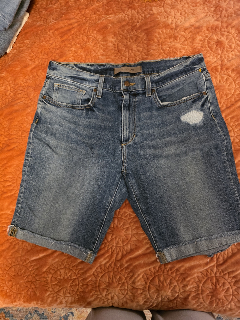 Joe's Jeans Blue Denim Cuffed Men's Jean Shorts